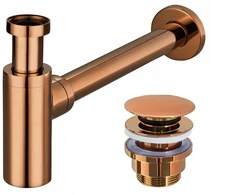 rea Kriauklės Sifonas Universalus Klik-klak Copper