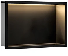 rea LED vonios nišinė lentyna 30x45 juoda