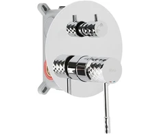 Rea Lungo Diamond Chrome juodas paslėptas dušo rinkinys + DĖŽUTĖ