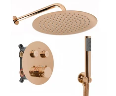 Rea Lungo Diamond Copper potinkinis dušo komplektas su termostatu