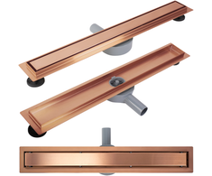 REA Neox pro Linear Drain Brushed Copper 90