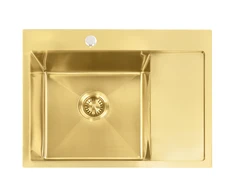 rea Plieninė kriauklė Fin BRUSH GOLD