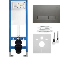 rea Potinkinis WC Rėmo Komplektas Slim 024N su HD Titan Mygtuku