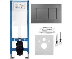 rea Potinkinis WC Rėmo Komplektas Slim 024N su J Titan Mygtuku
