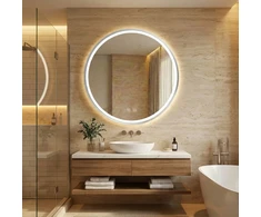 rea Veidrodis LED 50cm MMJ BRUSH Sidabrinis