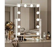 rea Veidrodis LED HOLLYWOOD Baltas 30x40