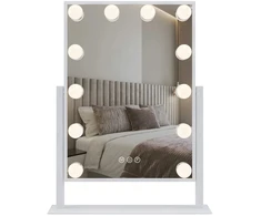 rea Veidrodis LED HOLLYWOOD Baltas 30x40