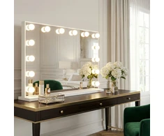 rea Veidrodis LED HOLLYWOOD Baltas 80x60