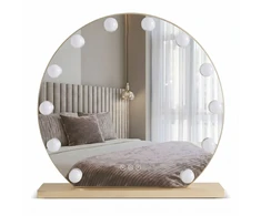 rea Veidrodis LED HOLLYWOOD L. Gold 50 cm