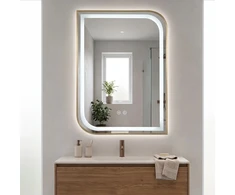 rea Veidrodis LED ZONE 70X50 BRUSH GOLD