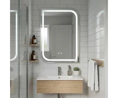 rea Veidrodis LED ZONE 80x60 BRUSH NICKEL