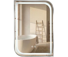 rea Veidrodis LED ZONE 80x60 BRUSH NICKEL