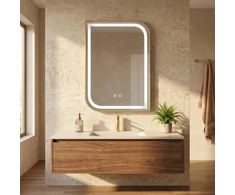 rea Veidrodis LED ZONE 80X60 GOLD BRUSH