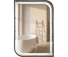 rea Veidrodis LED ZONE 80X60 Juodas