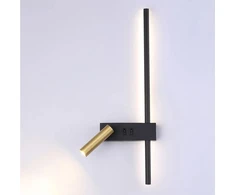 Sieninis šviestuvas Toolight LED SIENINĖ LAMPA APP1439-2-WLEFT Juodas GOLD