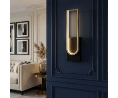 Sieninis šviestuvas Toolight Sieninė lempa LED APP1782-W Gold/Juodas