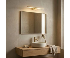 Sieninis šviestuvas Toolight Vonios sieninis LED šviestuvas SWE008-1W 58cm BRUSH GOLD