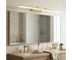 Sieninis šviestuvas Toolight Vonios sieninis LED šviestuvas APP1877-1W 80cm BRUSH GOLD