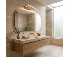 Sieninis šviestuvas Toolight Vonios sieninis LED šviestuvas SWE037-1W 40cm BRUSH COPPER