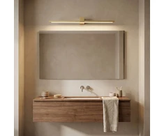 Sieninis šviestuvas Toolight Vonios sieninis LED šviestuvas SWE048-1W 80cm GOLD BRUSH