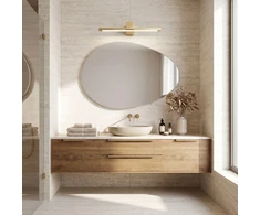 Sieninis šviestuvas Toolight Vonios sieninis LED šviestuvas SWE047-1W 60cm GOLD BRUSH