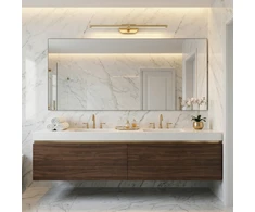 Sieninis šviestuvas Toolight Vonios sieninis LED šviestuvas APP1893-1W 60 cm BRUSH GOLD