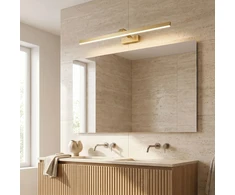 Sieninis šviestuvas Toolight Vonios sieninis LED šviestuvas SWE009-1W 73cm BRUSH GOLD