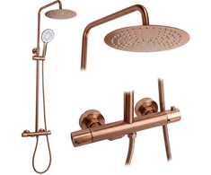Termostatinis dušo komplektas Drop Copper