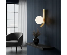 Toolight APP1758-1W šepečio aukso/baltos spalvos sieninis šviestuvas