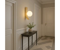 Toolight APP1759-1W Šepečio Aukso/baltos Spalvos Sieninis Šviestuvas