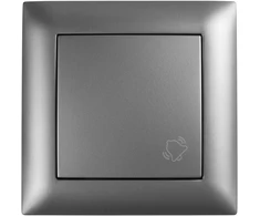 Toolight Durų Skambučio Mygtukas Su Rėmeliu Oste Jnh008-w Pilkas