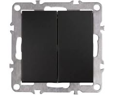Toolight Dvigubas Jungiklis Oste Jnh007-w Juodas