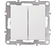 Toolight Dvigubas Jungiklis Oste Jnh007-w Baltas