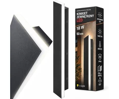 Toolight Fasado Led Sieninis Šviestuvas Jnh035-g 60 Juodas