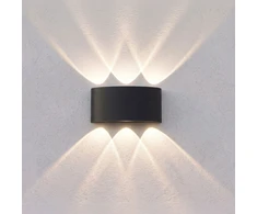 Toolight Fasado Sieninis Šviestuvas Led Jnh040-6g Juodas