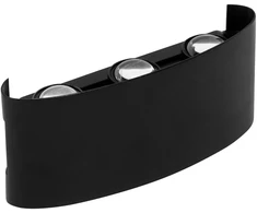 Toolight Fasado Sieninis Šviestuvas Led Jnh040-6g Juodas