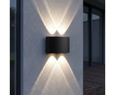 Toolight Fasado Sieninis Šviestuvas Led Jnh039-4g Juodas