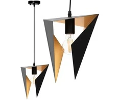 Pakabinamas šviestuvas Toolight GEOMEETRILINE KOLMNUKKULINE LAELAMP APP253-1CP MUST