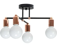 Toolight Keturvietis pakabinamas lubinis šviestuvas Rose Gold 392200
