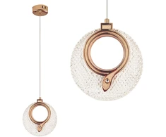 Toolight Krištolinis Pakabinamas Šviestuvas LHJ110-1CP LIGHT ROSE GOLD
