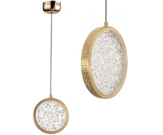 Toolight Krištolinis Pakabinamas Šviestuvas LED LHJ100-1CP Złota