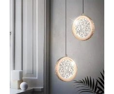 Toolight Krištolinis Pakabinamas Šviestuvas LED LHJ100-1CP Złota