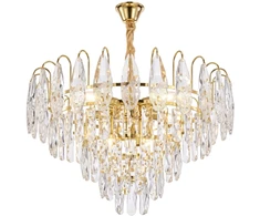 Toolight Krištolinis pakabinamas šviestuvas SWE080-CP 50cm GOLD