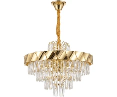 Toolight Krištolinis pakabinamas šviestuvas SWE076-CP 50cm GOLD