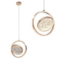 Toolight Krištolinis Pakabinamas Šviestuvas LHJ106-1CP LIGHT ROSE GOLD