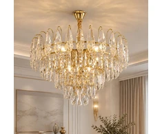 Toolight Krištolinis pakabinamas šviestuvas SWE080-CP 50cm GOLD