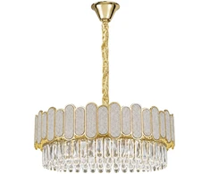 Toolight Krištolinis pakabinamas šviestuvas SWE107-CP 50cm GOLD