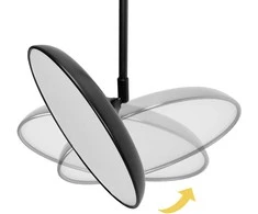 Pakabinamas šviestuvas Toolight Lampa wisząca LED APP1280-CP Juodas