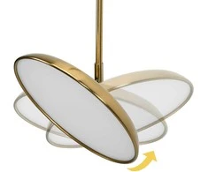 Pakabinamas šviestuvas Toolight Lampa wisząca LED APP1281-CP Gold