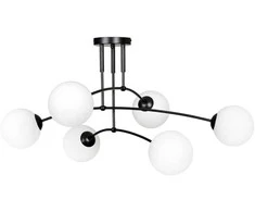 Lubinis šviestuvas Toolight LAMPA WISZĄCA SUFITOWA JUODA MAT APP1576-6C